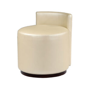 S22390 Round Upholstered Swivel Stool with Backrest