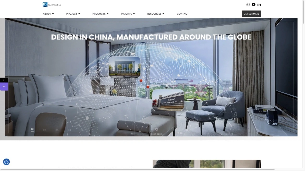 Gainwell cruise and yacht furniture manufacturer