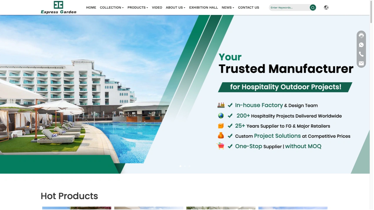 Express Garden outdoor marine furniture manufacturer