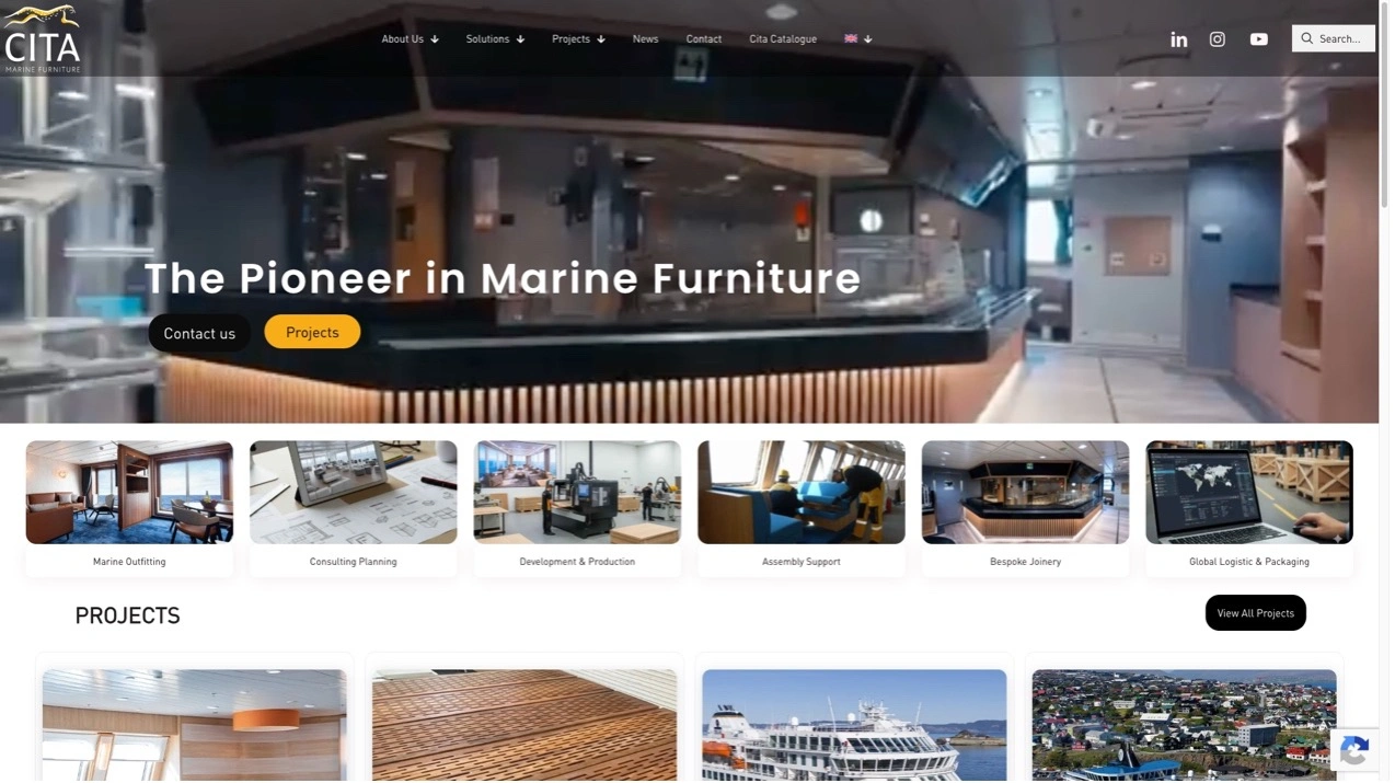CITA Marine Furniture manufacturer from Turkey