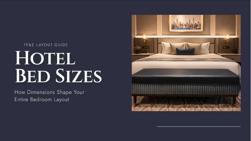 Hotel bed sizes guide for bedroom FF&E layout