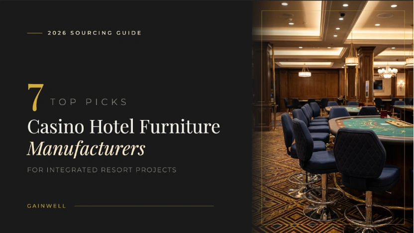 Casino hotel furniture manufacturers for integrated resort projects