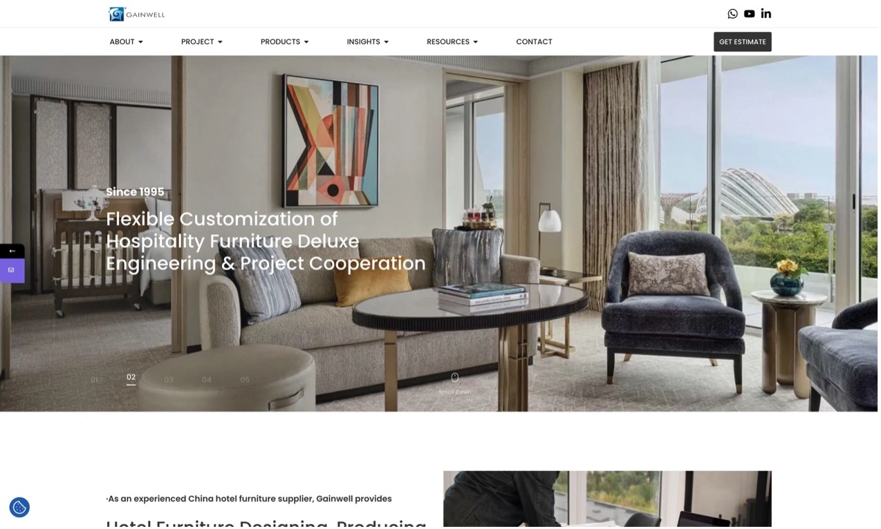Gainwell casino hotel furniture manufacturer